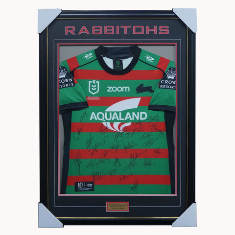 South Sydney Rabbitohs Football Club 2021 NRL Team Signed Guernsey - 4717