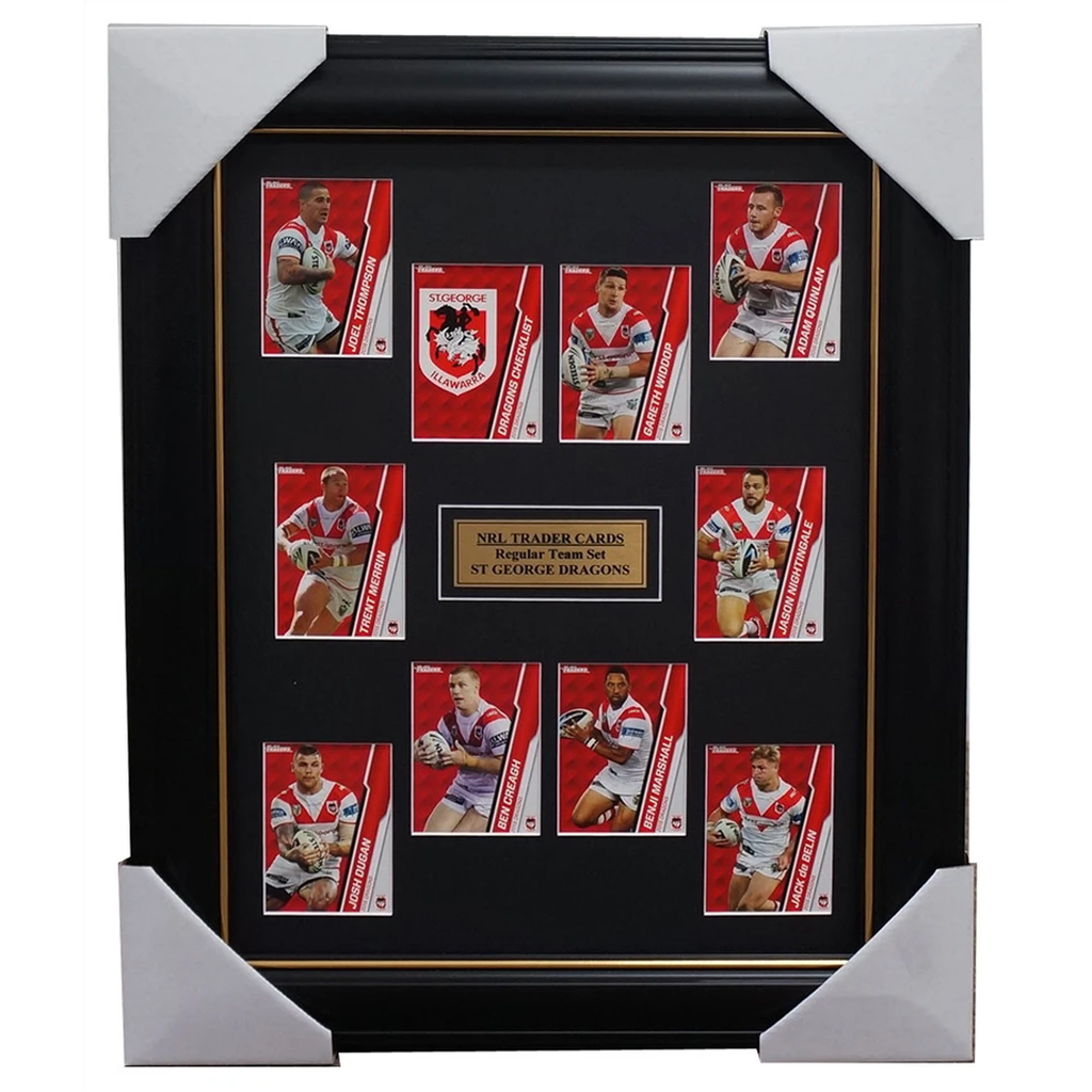 St George Illawarra Dragons 2015 Nrl Card Team Set Framed Marshall Thompson - 1040