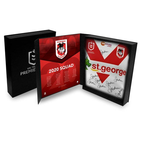 St George Illawarra Dragons 2020 Signed Nrl Official Team Guernsey in Display Box - 4440