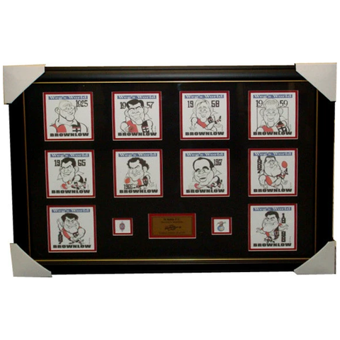 St Kilda Brownlow Medallist Limited Edition Prints Framed - 2748