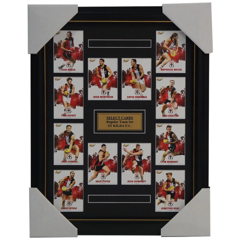 St Kilda Saints 2017 Select Card Team Set Framed Nick Riewoldt Ross Steven Bruce - 3058