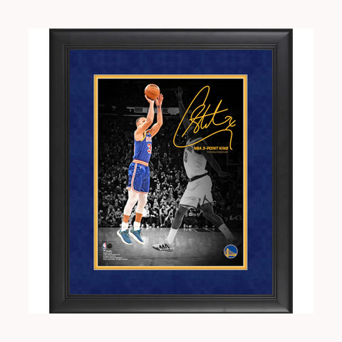 Stephen Curry Golden State Warriors Facsimile Signature Framed 11" x 14" Record-Breaking Three-Point Shot Collage - 5110
