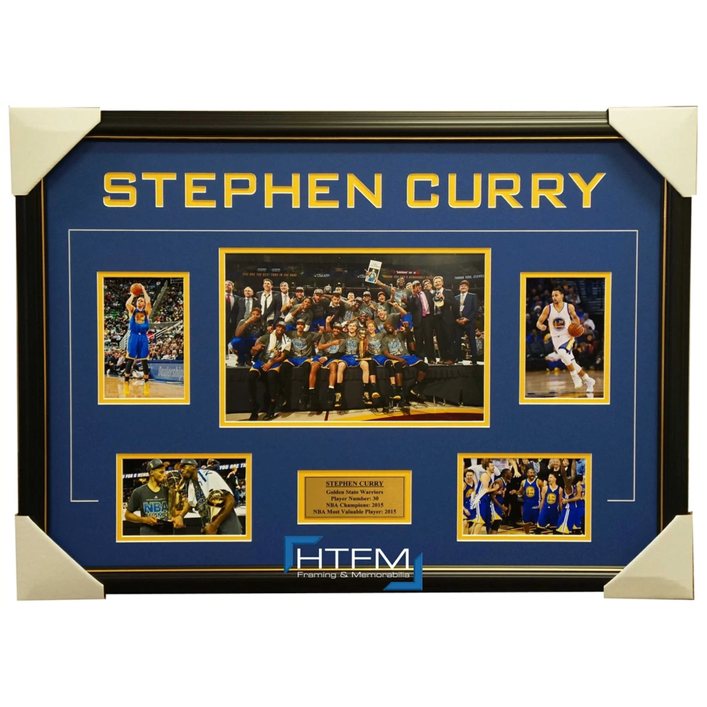 Stephen Curry 2015 Nba Champions Golden State Warriors Photo Collage Framed - 2685