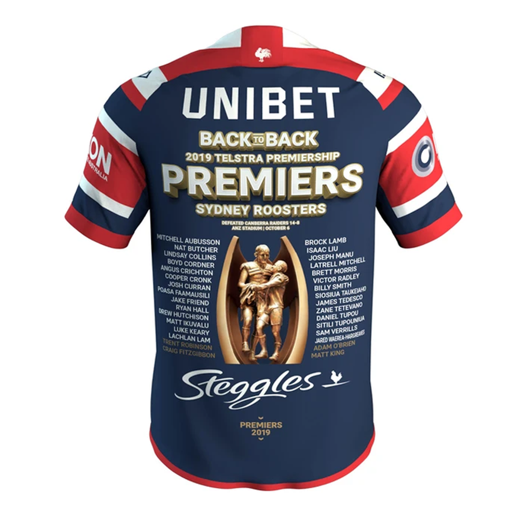 Sydney Roosters 2019 Premiers Official Nrl Mens Isc Jerseys in Stock Now - 3840