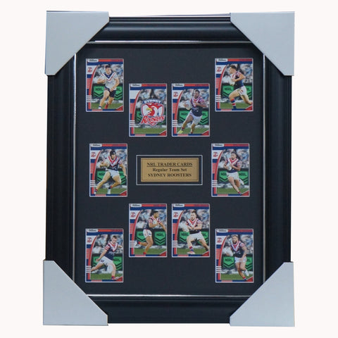 2022 NRL Traders Cards Sydney Roosters Team Set Framed Tedesco - 5103