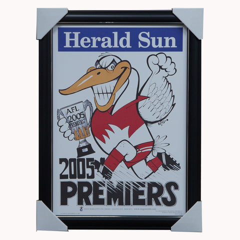Sydney Swans 2005 Premiership Original Weg Poster Framed - 2749