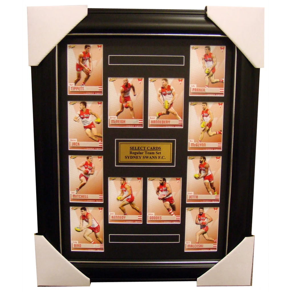 Sydney Swans 2014 Limited Edition Select Cards Set Framed Goodes Hannebery - 1705