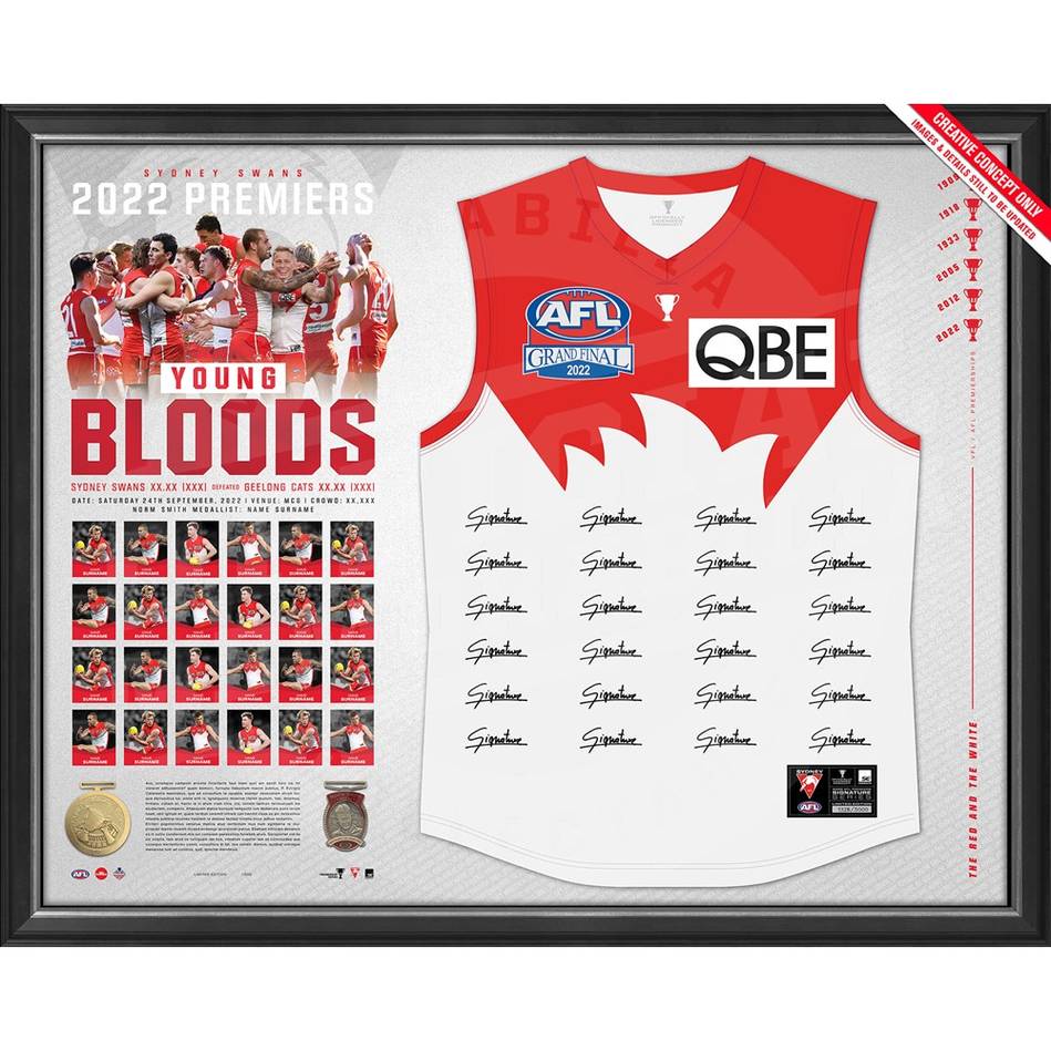 Signed 2022 Sydney Swans Jersey AirAuctioneer