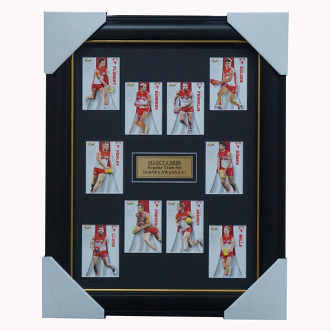 Sydney Swans 2022 Select Card Team Set Framed Franklin Heeney Papley Rampe - 5045