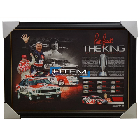 The King Peter Brock Signed Framed Bathurst Tribute Lithograph Official + Coa - 2043