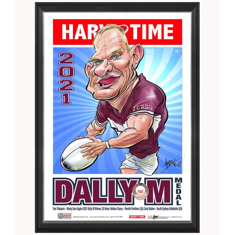 Tom Trbojevic, 2021 Dally M, Harv Time L/E Print Framed - 4916