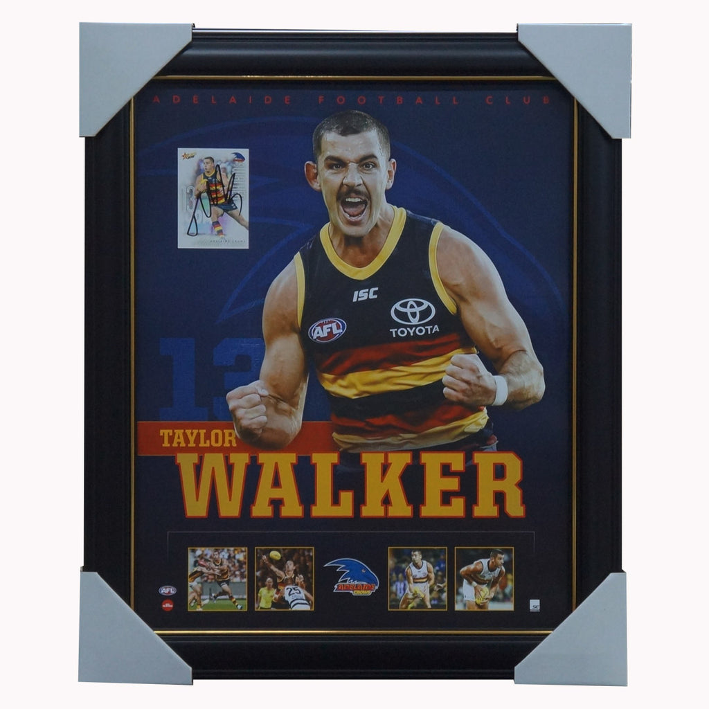 Taylor Walker Adelaide F.c. Official Licensed AFL Print Framed + Signed Card - 5162
