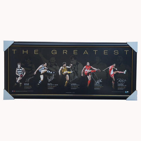 1000 Goalkickers Signed The Greatest Official Lithograph Framed - 5126