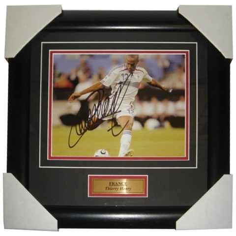 Thierry Henry Signed World Cup Photo Framed - 1327