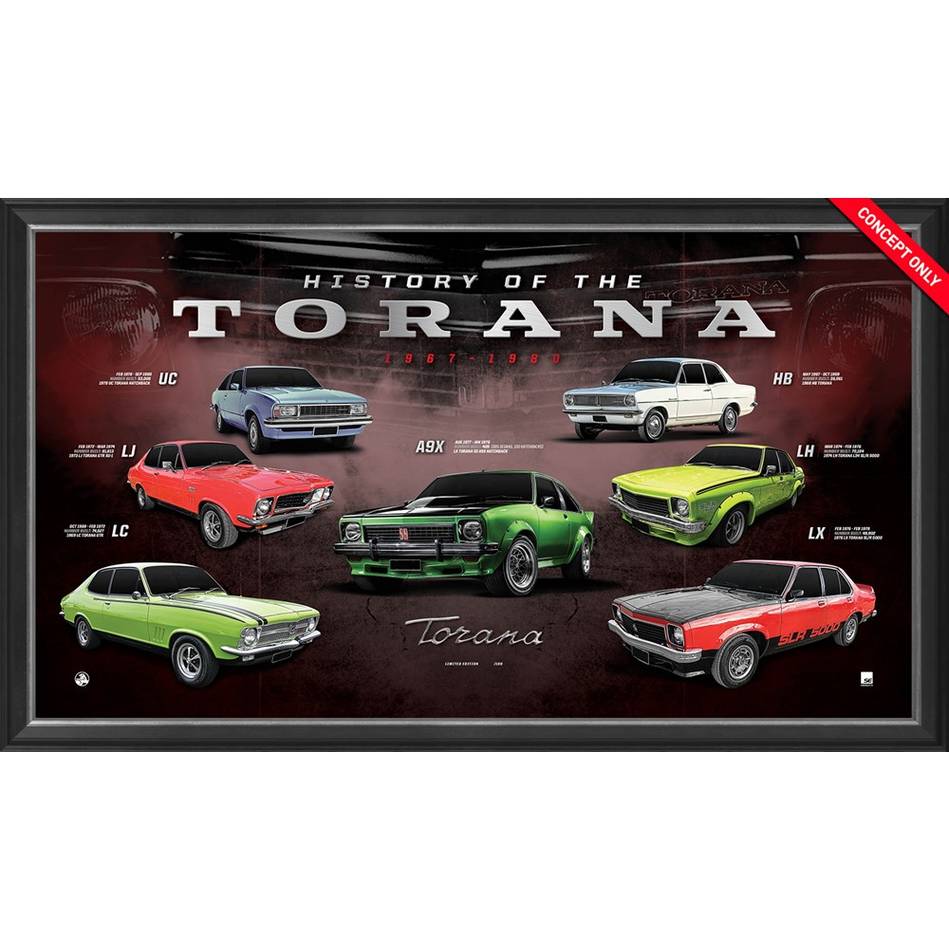 Holden History of the Torana Deluxe Edition Print with Official Torana Badge - 4606