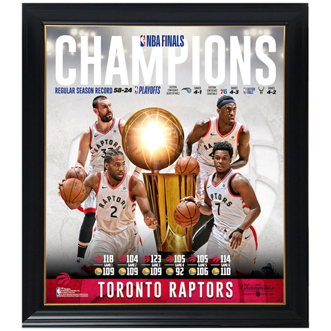 Toronto Raptors 2019 Nba Finals Champions Team Collage Official Nba Print Framed - 4359