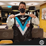 Travis Boak Signed 300 Game Official Port Adelaide Jumper Framed - 4809