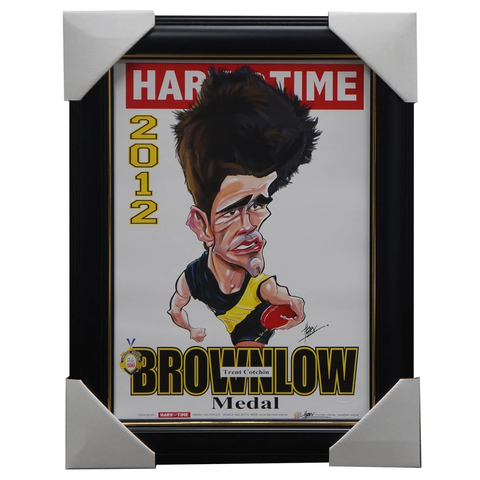 Trent Cotchin Richmond 2012 Brownlow Medal Harv Time L/e Print Framed - 3124