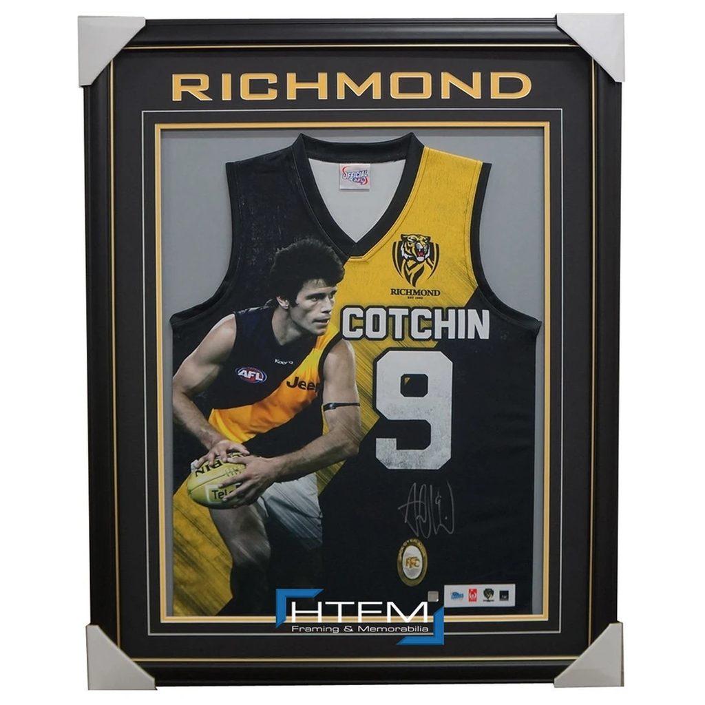 Trent Cotchin Signed Richmond Impact Afl Official Jumper Signed Framed Coa - 2662
