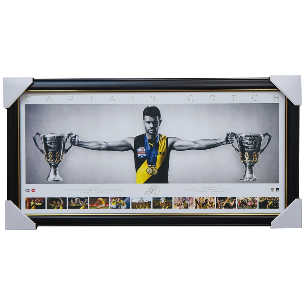 Trent Cotchin Signed Richmond Mini Wings Official Afl Print Framed 2017 & 2019 Premiers - 3896