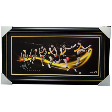 Trent Cotchin Signed Richmond Time Lapse Official Afl Signed Print Framed - 1168