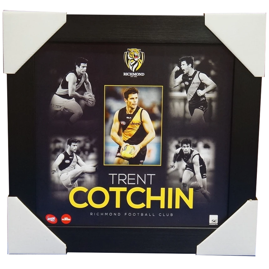 Trent Cotchin Unsigned Richmond Tigers Official Afl Montage 2015 Print Framed - 1086