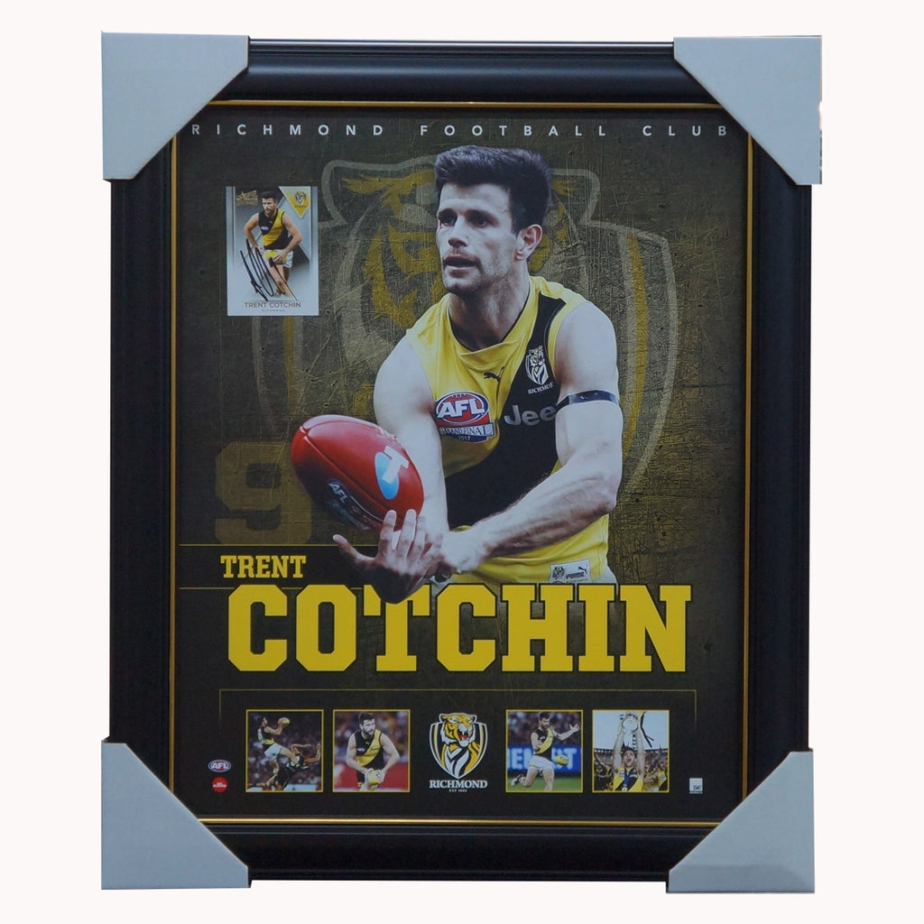 Trent Cotchin 2017 Premiers Richmond F.C. Captain Official Print Framed + Signed Card - 5224