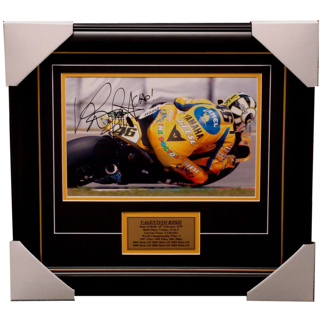 Valentino Rossi Signed Photo Framed World Champion - 3940