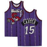 Vince Carter Signed Toronto Raptors Purple Jersey Framed Official NBA Fanatics - 5107