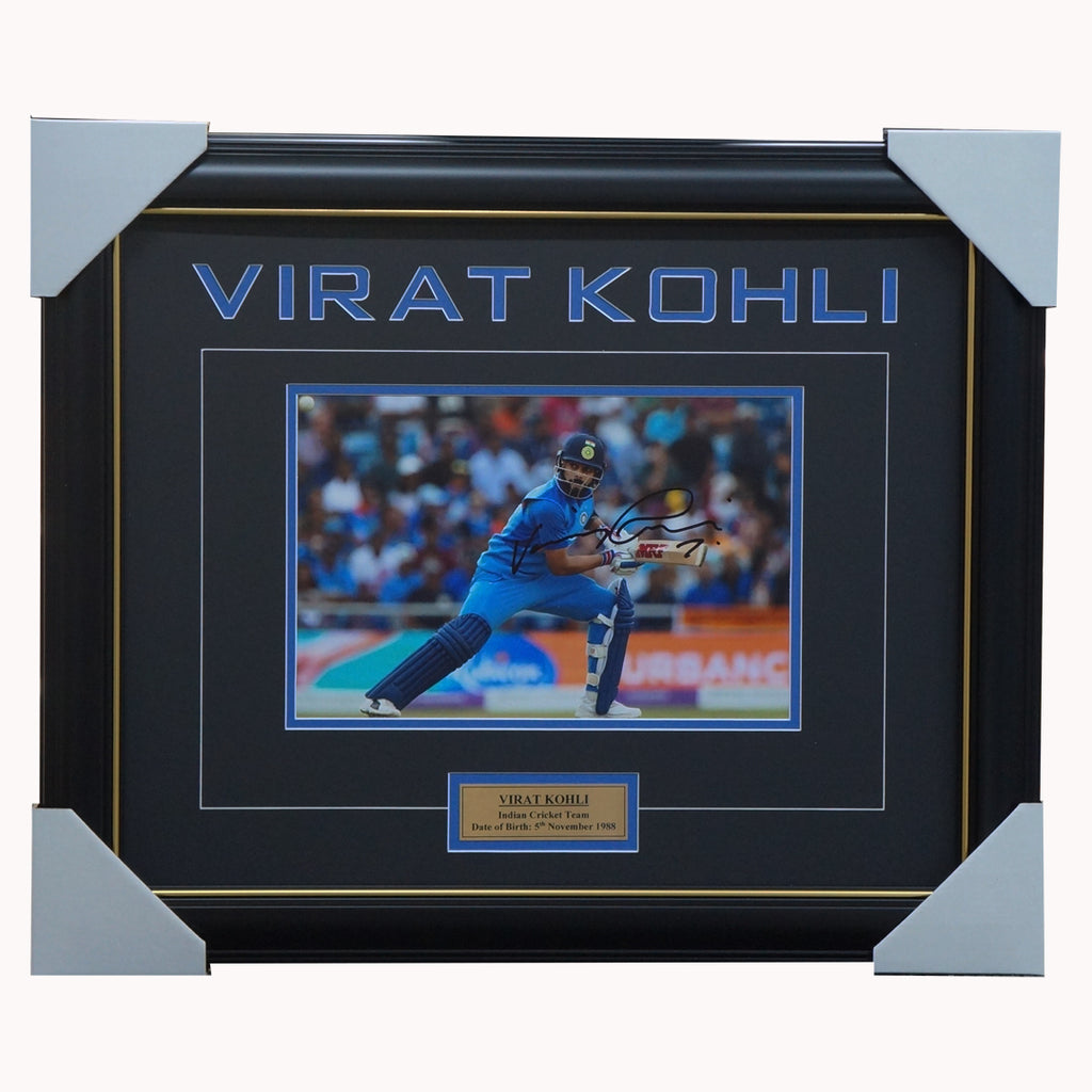 Virat Kohli Signed India Cricket Photo Collage Framed - 3719
