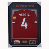 Virgil Van Dijk Signed Liverpool 2020 Epl Champions #4 Jersey Framed Private Signing - 4466