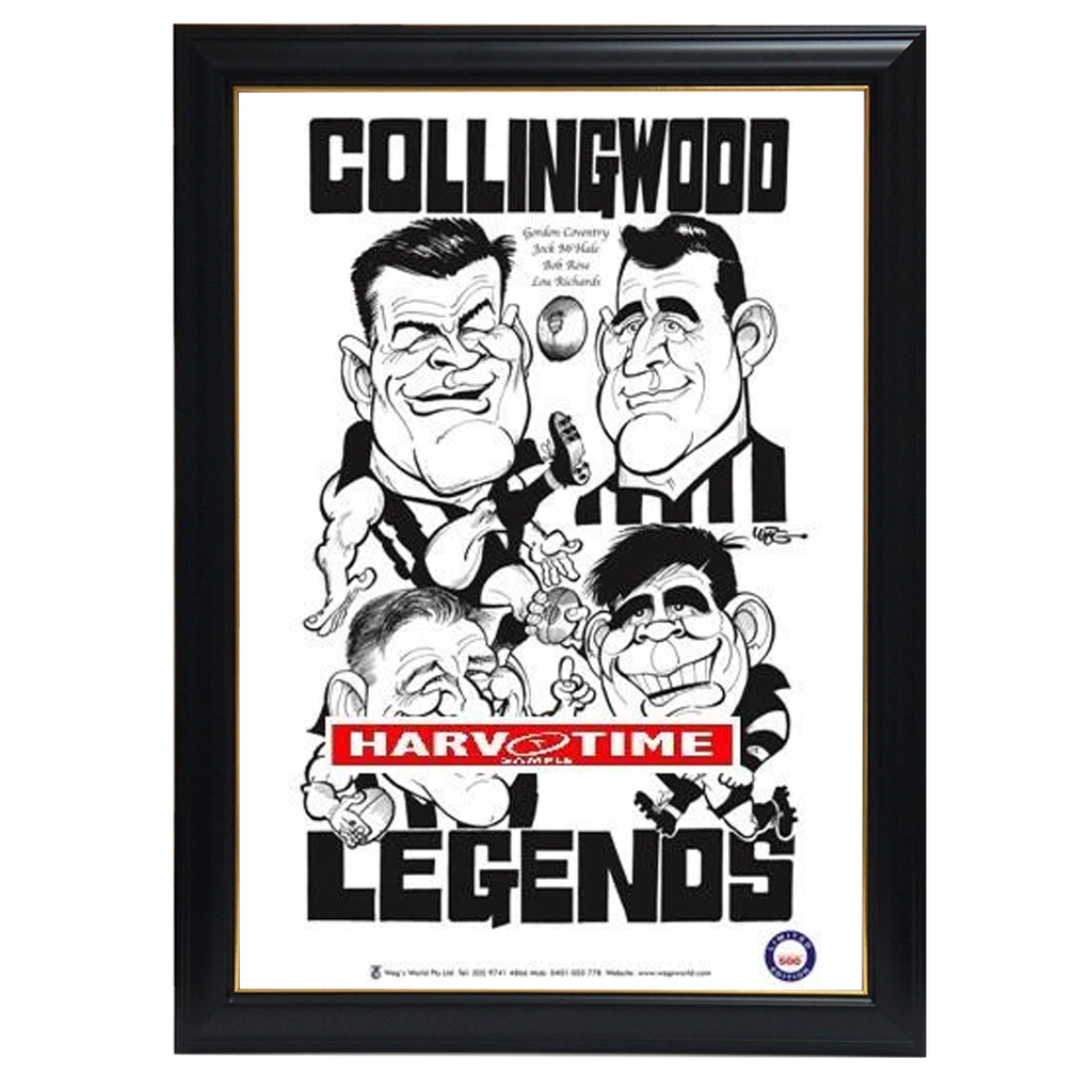 Weg Collingwood Legends Print Framed - 4280