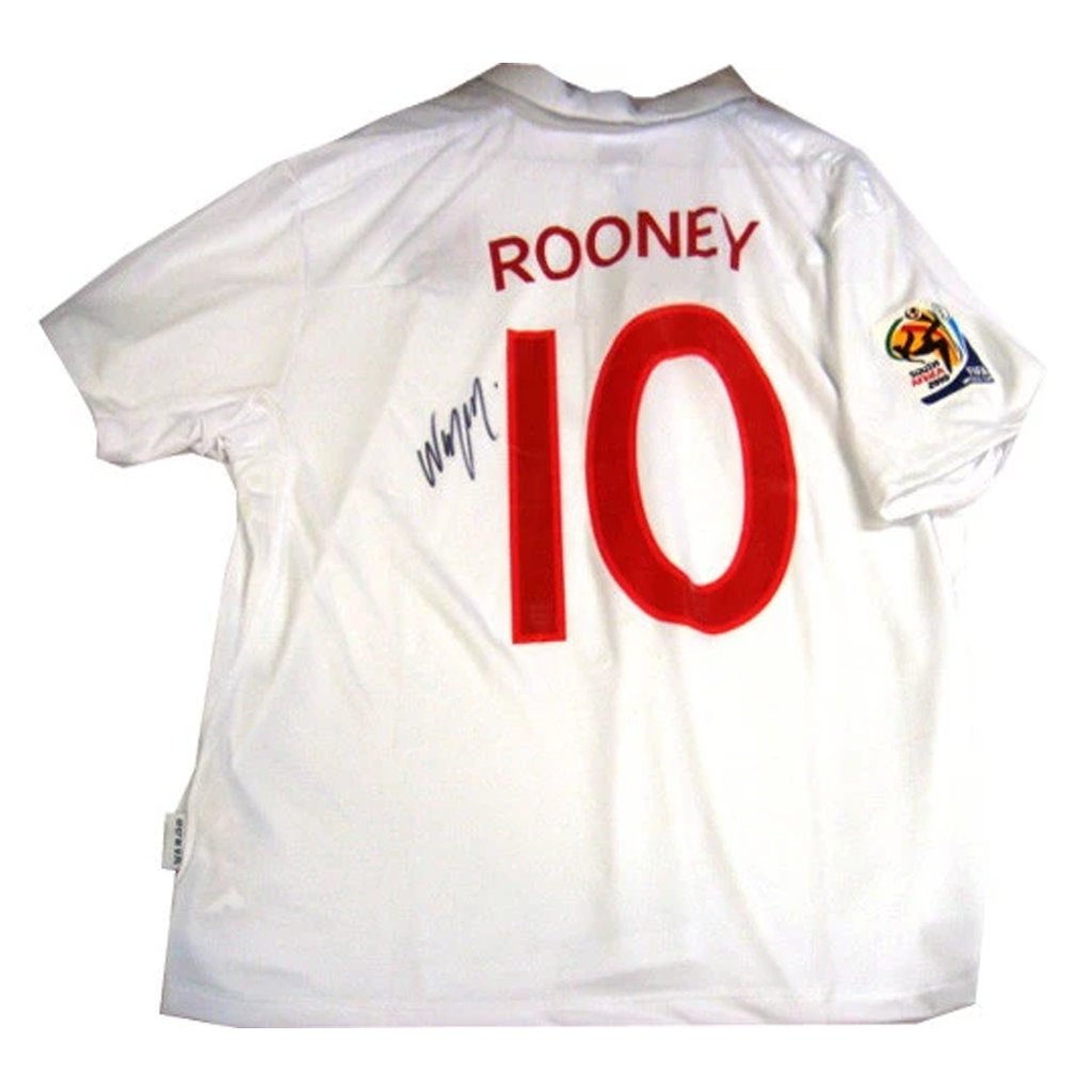 Wayne Rooney England 2010 World Cup Signed Jersey - 2784