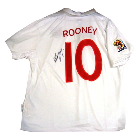 Wayne Rooney England 2010 World Cup Signed Jersey - 2784