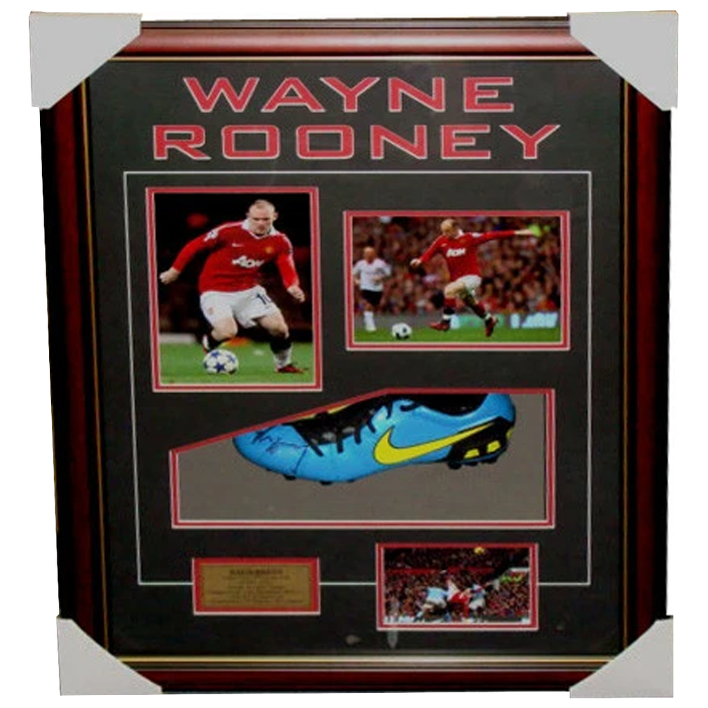 Wayne Rooney Manchester United Signed Boot Box Framed - 3578