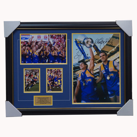 West Coast Eagles 2006 Premiers Dual Signed Photo Frame Ben Cousins & Chris Judd - 4368