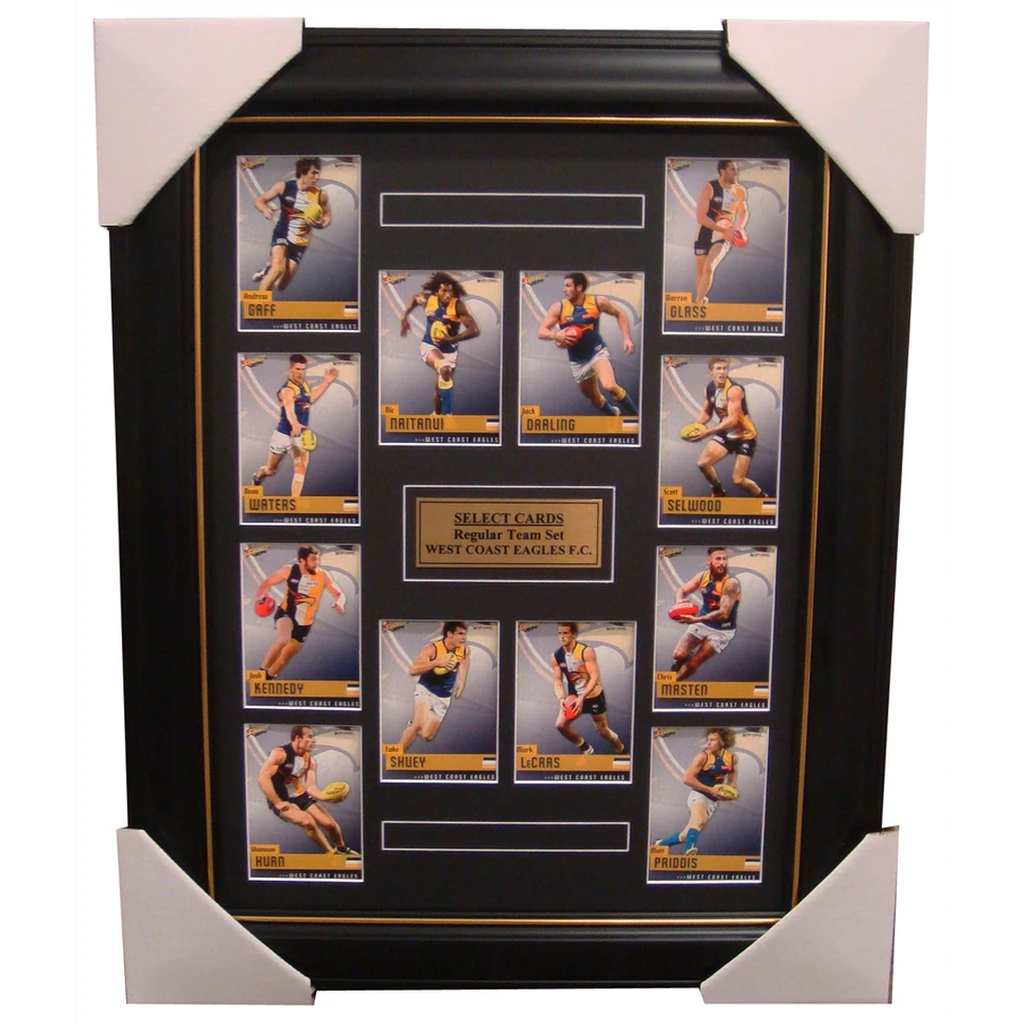 West Coast Eagles 2014 Limited Edition Select Cards Set Framed Glass Naitanui - 1704