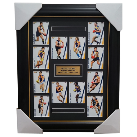 West Coast Eagles 2015 Select Card Team Set Framed Nic Naitanui Matt Priddis - 1028