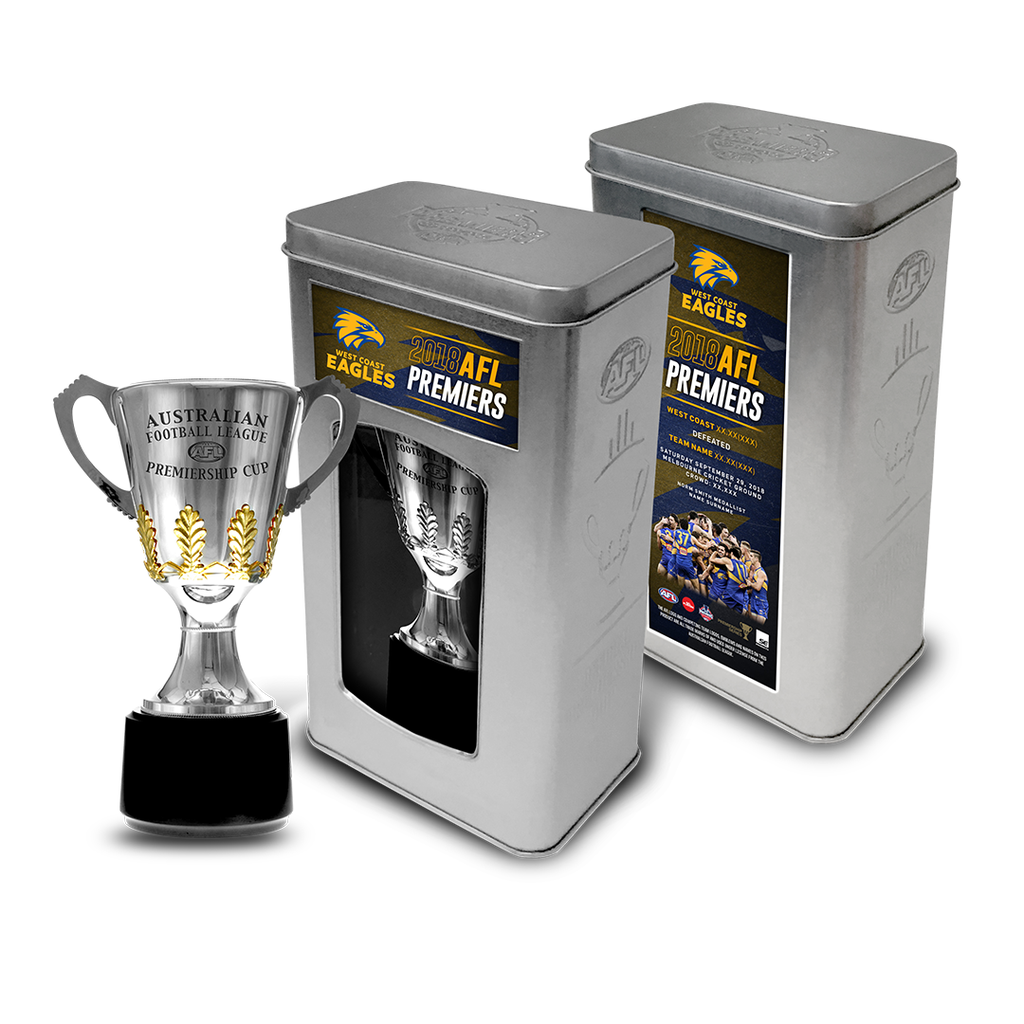 West Coast Eagles 2018 Premiership Cup Official Afl in Collectors Tin - in Stock - 3499