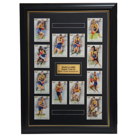 West Coast Eagles 2019 Select Card Team Set Framed Nic Naitanui Darling Josh Kennedy - 3517 New