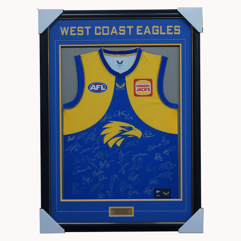 West Coast Eagles Football Club 2022 AFL Official Team Signed Guernsey - 5088