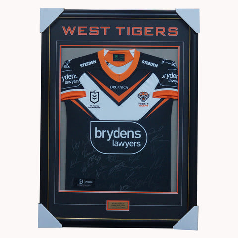 Wests Tigers Football Club 2022 NRL Official Team Signed Guernsey - 5072