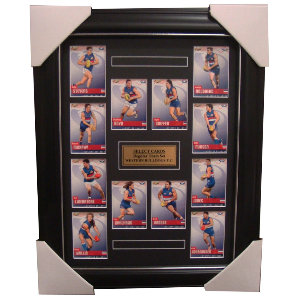 Western Bulldogs 2014 Limited Edition Select Cards Set Framed - Boyd Griffen - 1714