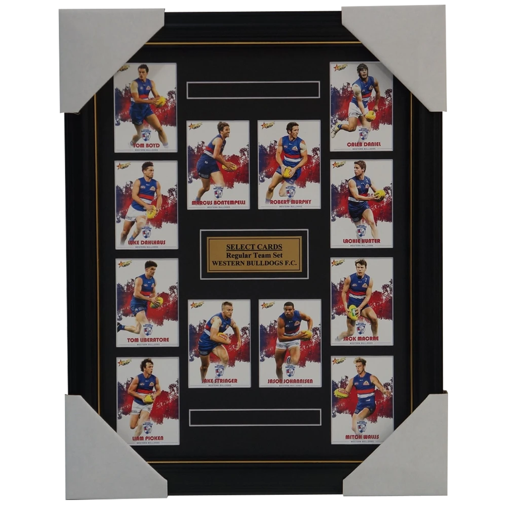 Western Bulldogs 2017 Select Card Team Set Framed Murphy Bontempelli Johannisen - 3055