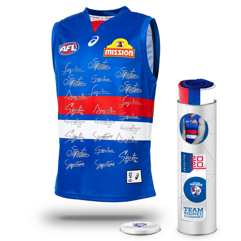 Western Bulldogs Football Club 2020 Afl Official Team Signed Guernsey - 4146