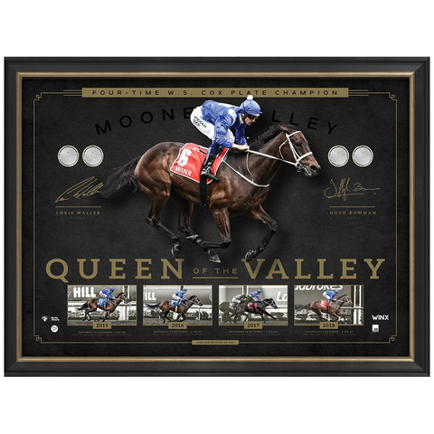 Winx 2018 Cox Plate Champion Queen of the Valley Signed Official Print Framed Bowman & Waller - 3554 Limited Stock Remaining