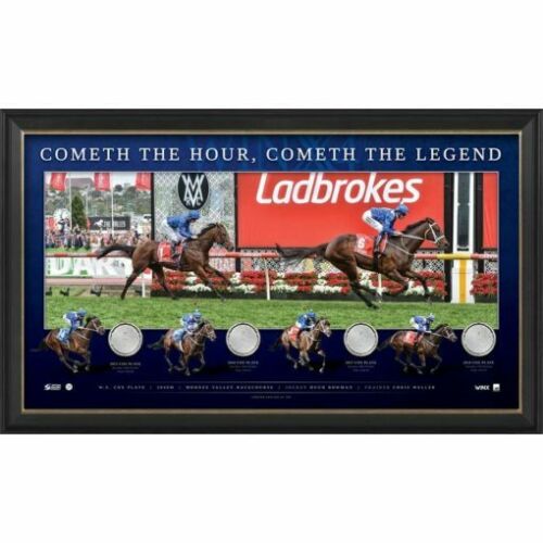 Winx 4 x Cox Plate Champion Limited Edition Official Print Framed - 4323