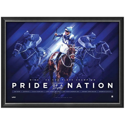 Winx Pride of the Nation Limited Edition Official Retirement Print Framed - 3663