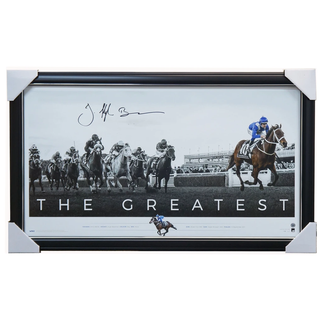 Winx Signed Hugh Bowman "the Greatest" Official Print Framed + Coa 26 Straight - 3569 1 Units Left