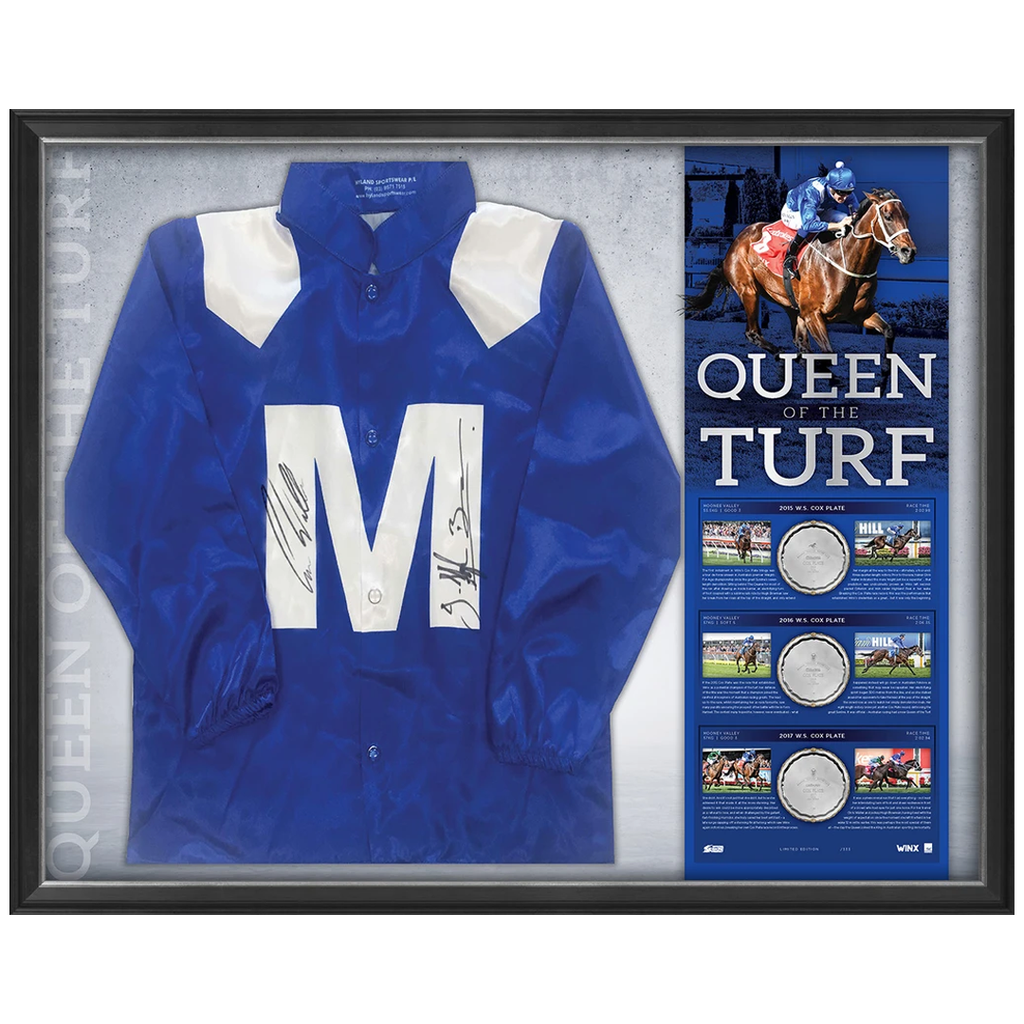 Winx Signed Silks Official 2017 Cox Plate Champion Treble Official Frame + Coa - 3214